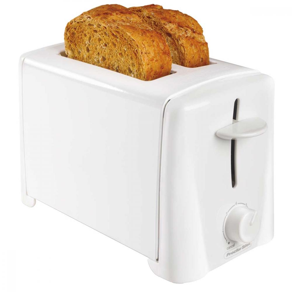 proctor silex 2 slice toaster white