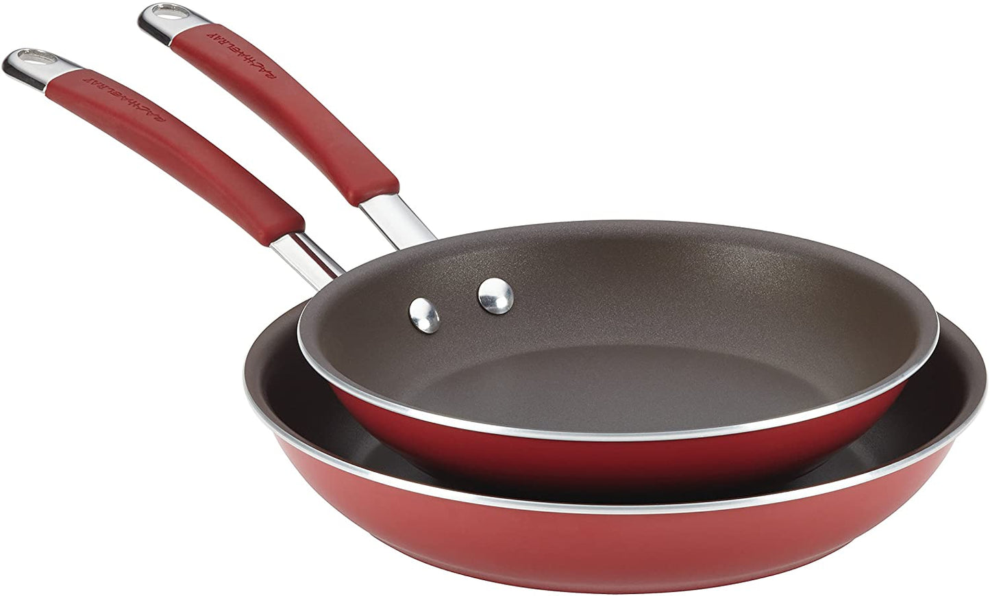 Rachael Ray 2 pack Cucina Nonstick Frying Pan Set - 9.25 Inch and 11 Inch, Blue