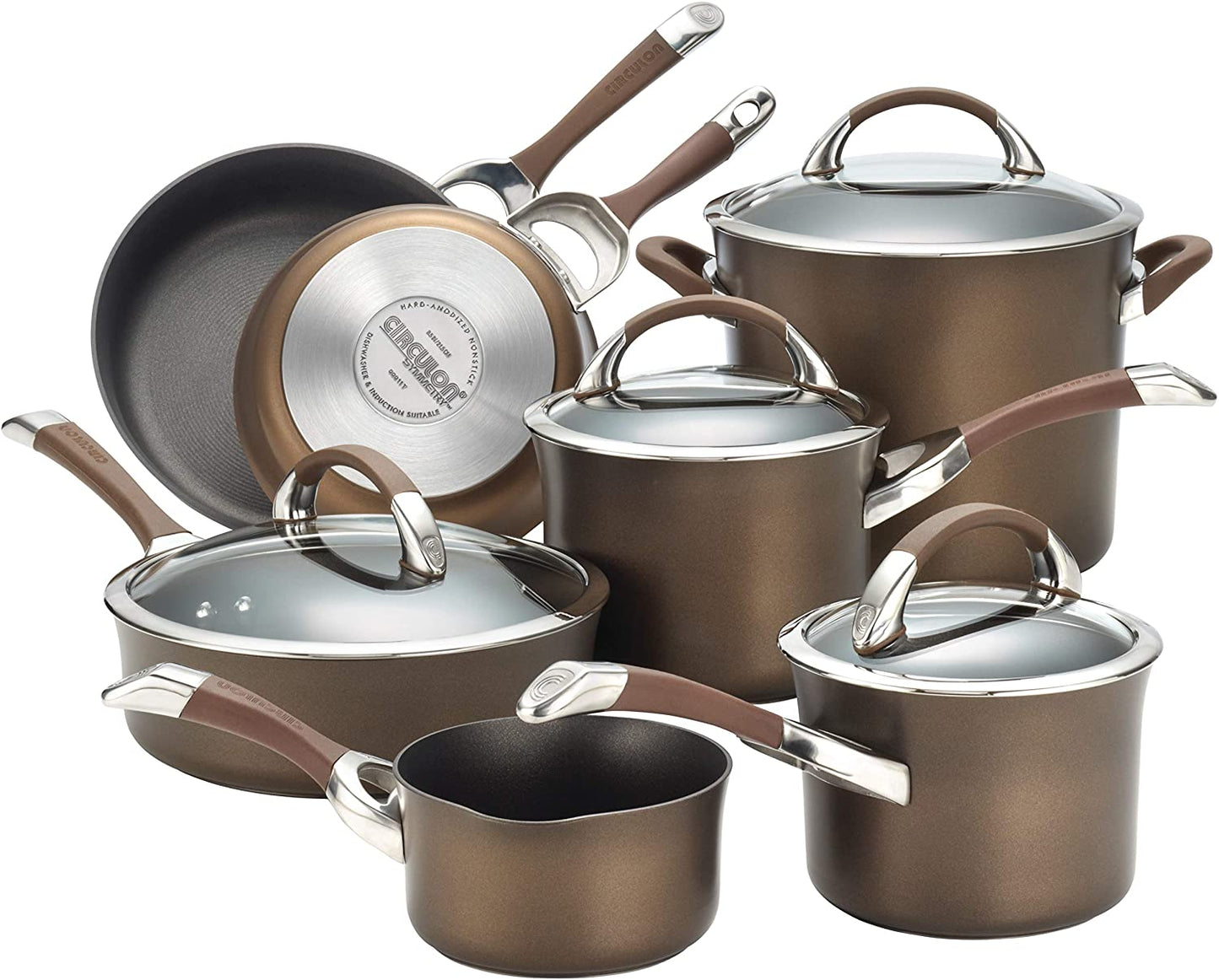 circulon 11 pc black symmetry cookware set