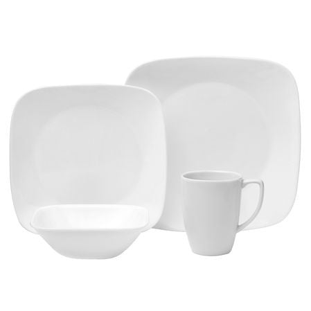 CORELLE SET SQUARE- PURE WHITE #1069958