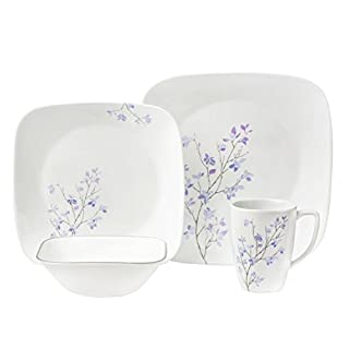 Corelle Square 16-Piece Dinnerware Set, Jacaranda