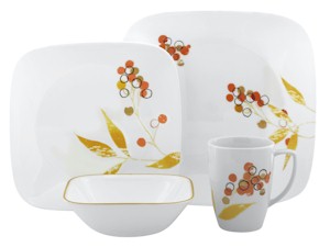 Corelle Square 16 pc Autumn Berries